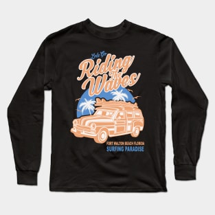 Fort Walton Beach Florida Surfing Paradise Long Sleeve T-Shirt